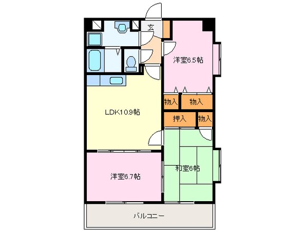 五十鈴ケ丘駅 徒歩19分 1階の物件間取画像